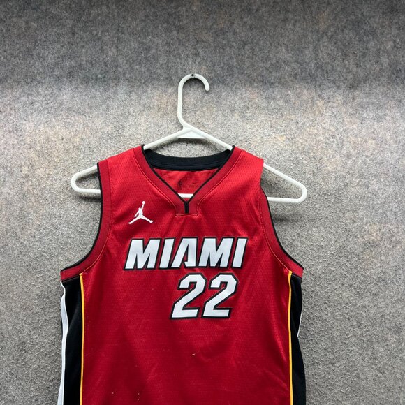 Jimmy Butler Jersey Youth Medium Red Black Miami Heat #22 Basketball Dri-Fit - Picture 5 of 9